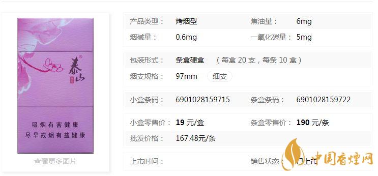 泰山顏悅多少錢一盒價格？泰山顏悅香煙價格大全2020